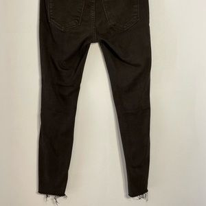 Old Navy, black rockstar super skinny jeans, ankle, mid-rise, ripped